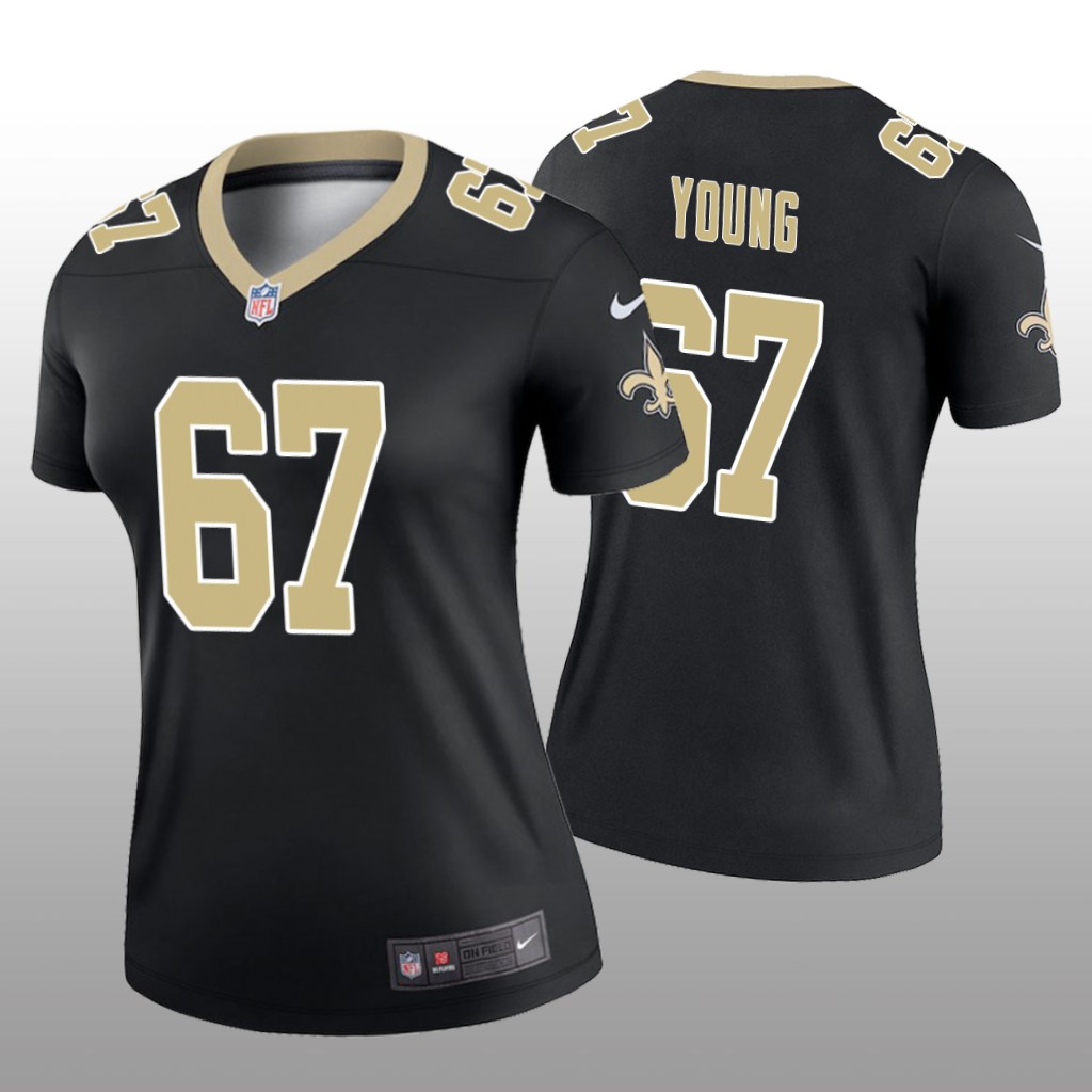 New Orleans Saints Landon Young Black Jersey Legend - Women's