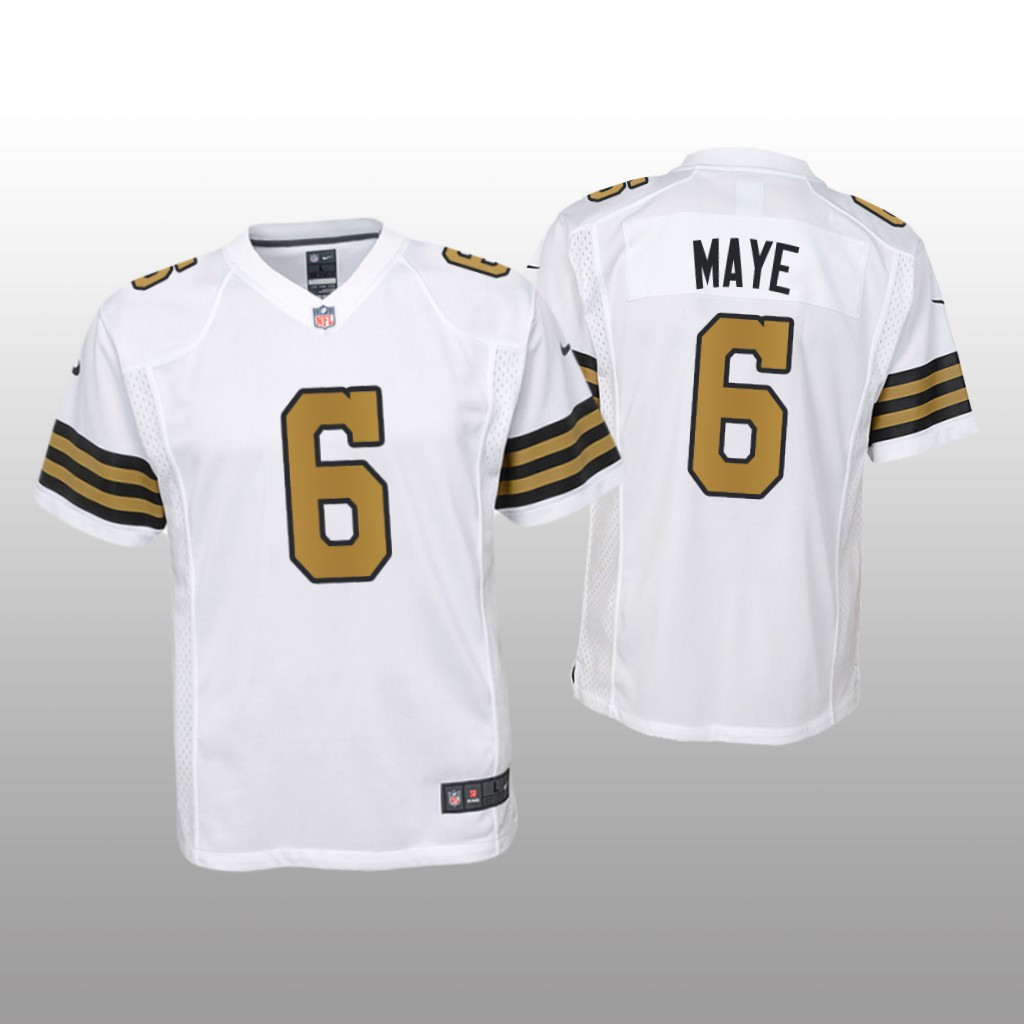 New Orleans Saints Marcus Maye White Jersey Game - Youth