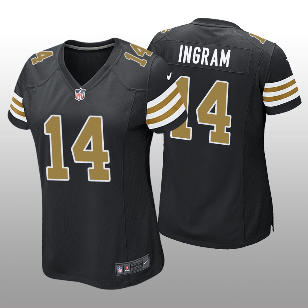 New Orleans Saints Mark Ingram Black Jersey Alternate Game - Women's