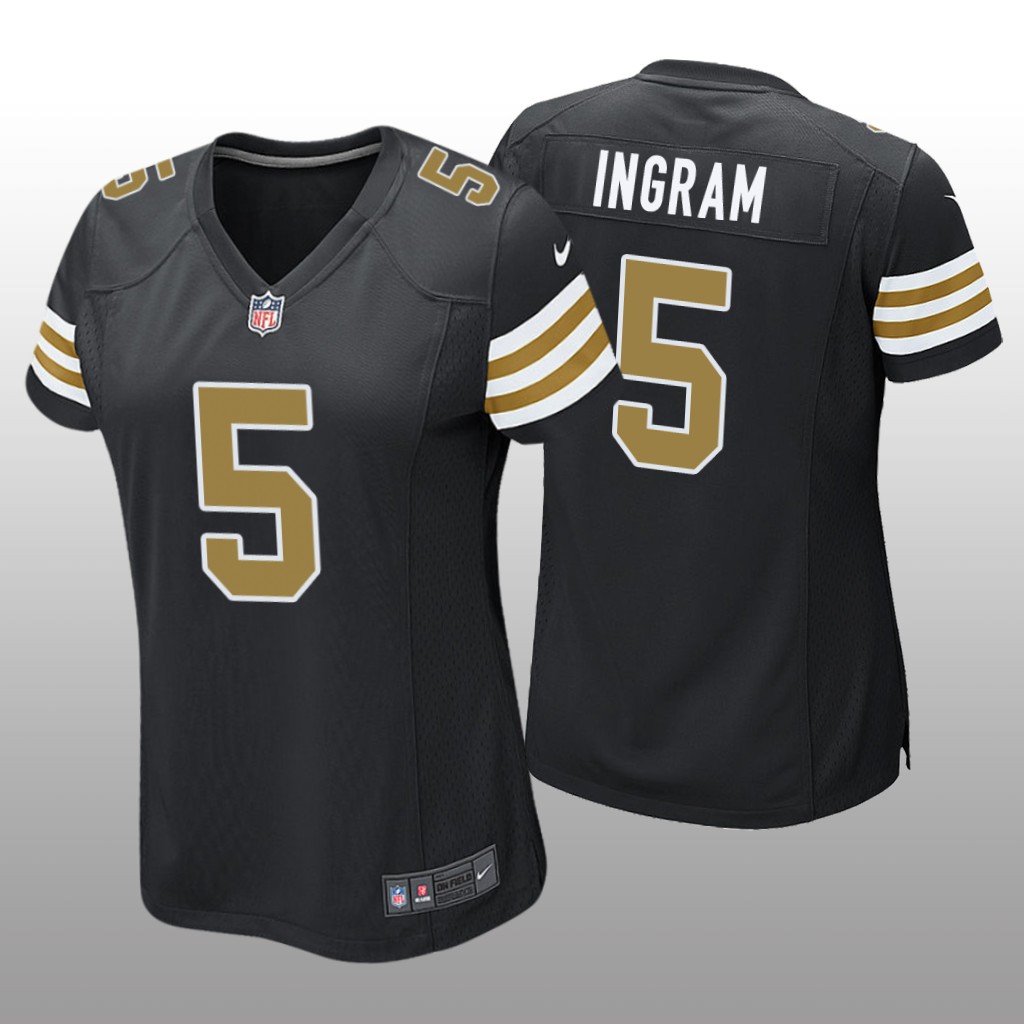 New Orleans Saints Mark Ingram Black Jersey Alternate Game - Women's