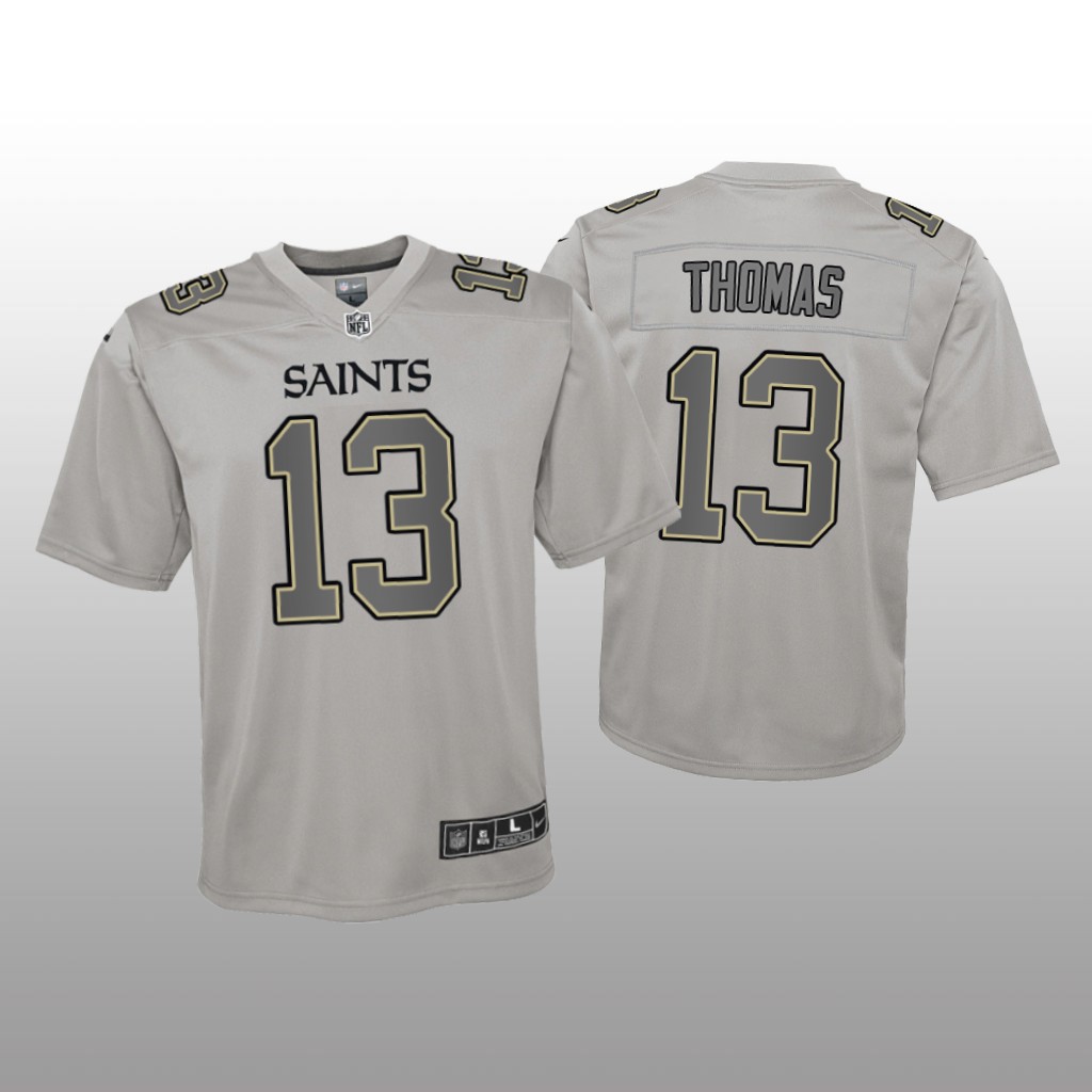 New Orleans Saints Michael Thomas Gray Jersey Atmosphere Fashion Game - Youth
