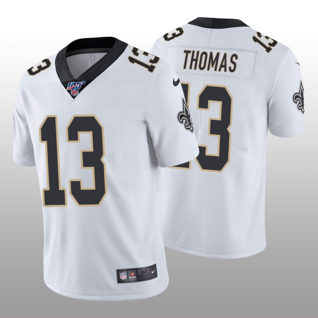 New Orleans Saints Michael Thomas White Vapor Limited Jersey 100th Season - Men's