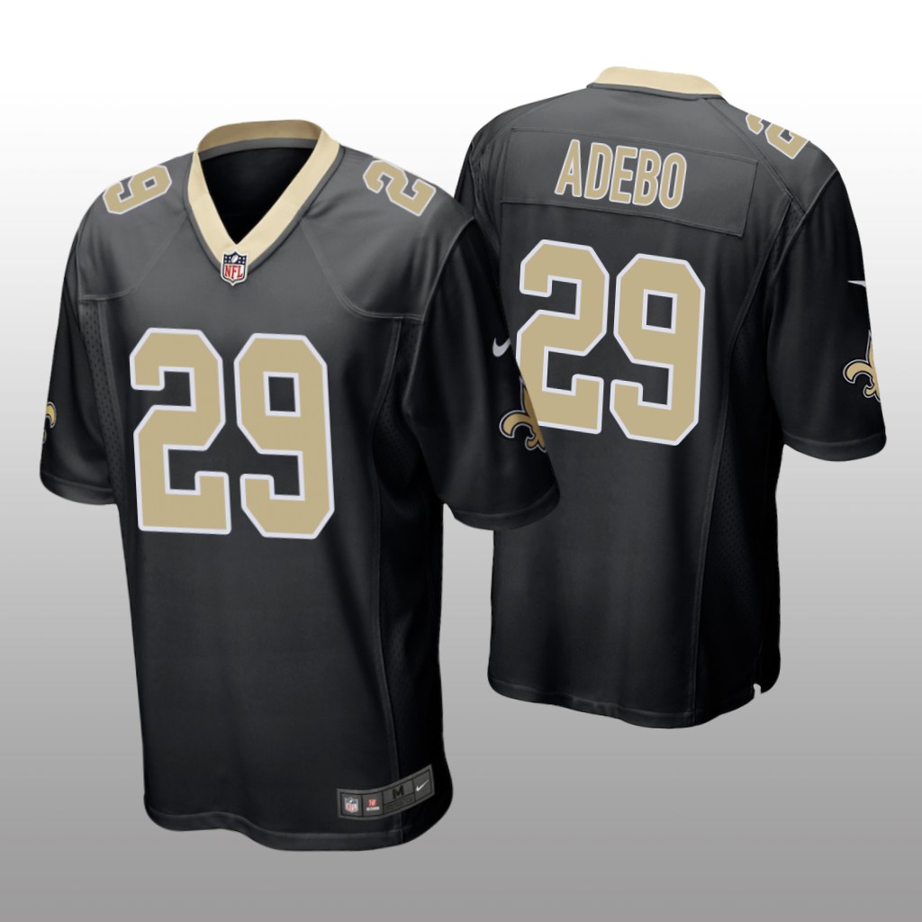 New Orleans Saints Paulson Adebo Black Jersey Game - Men's