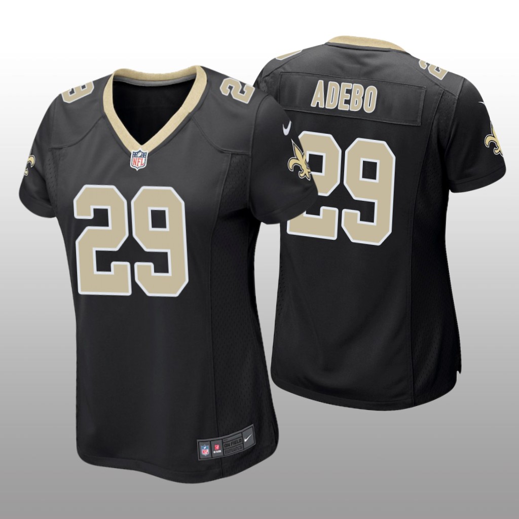 New Orleans Saints Paulson Adebo Black Jersey Game - Women's