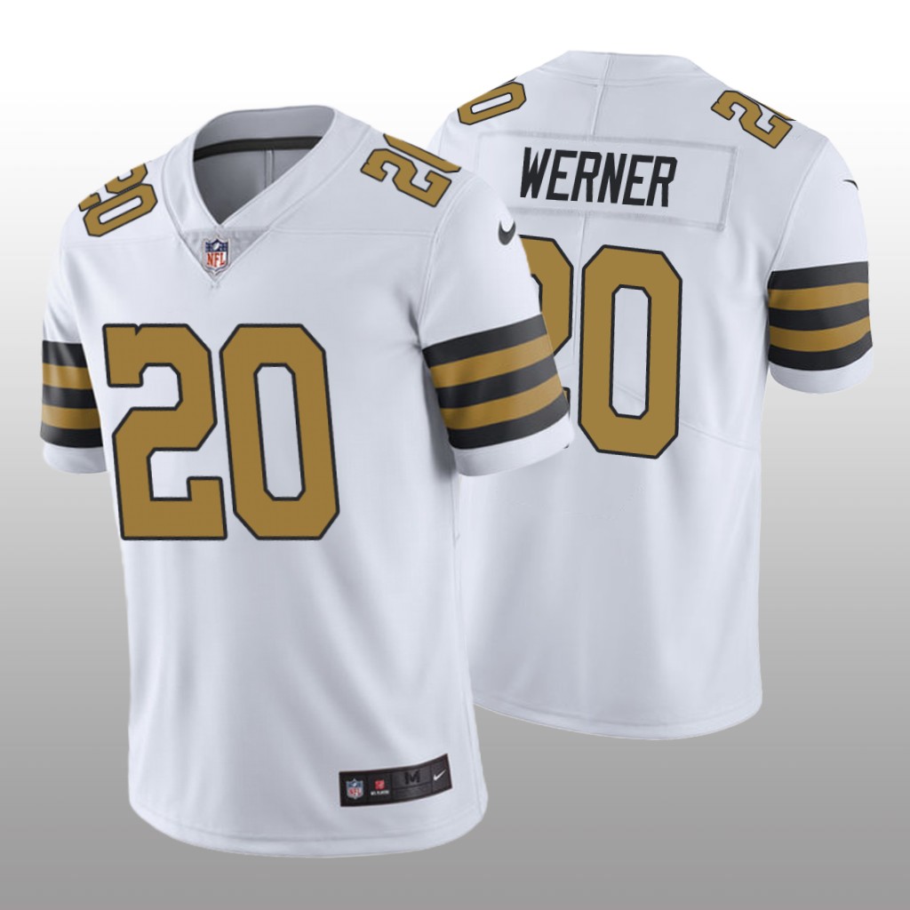 New Orleans Saints Pete Werner White Jersey Color Rush Limited - Men's