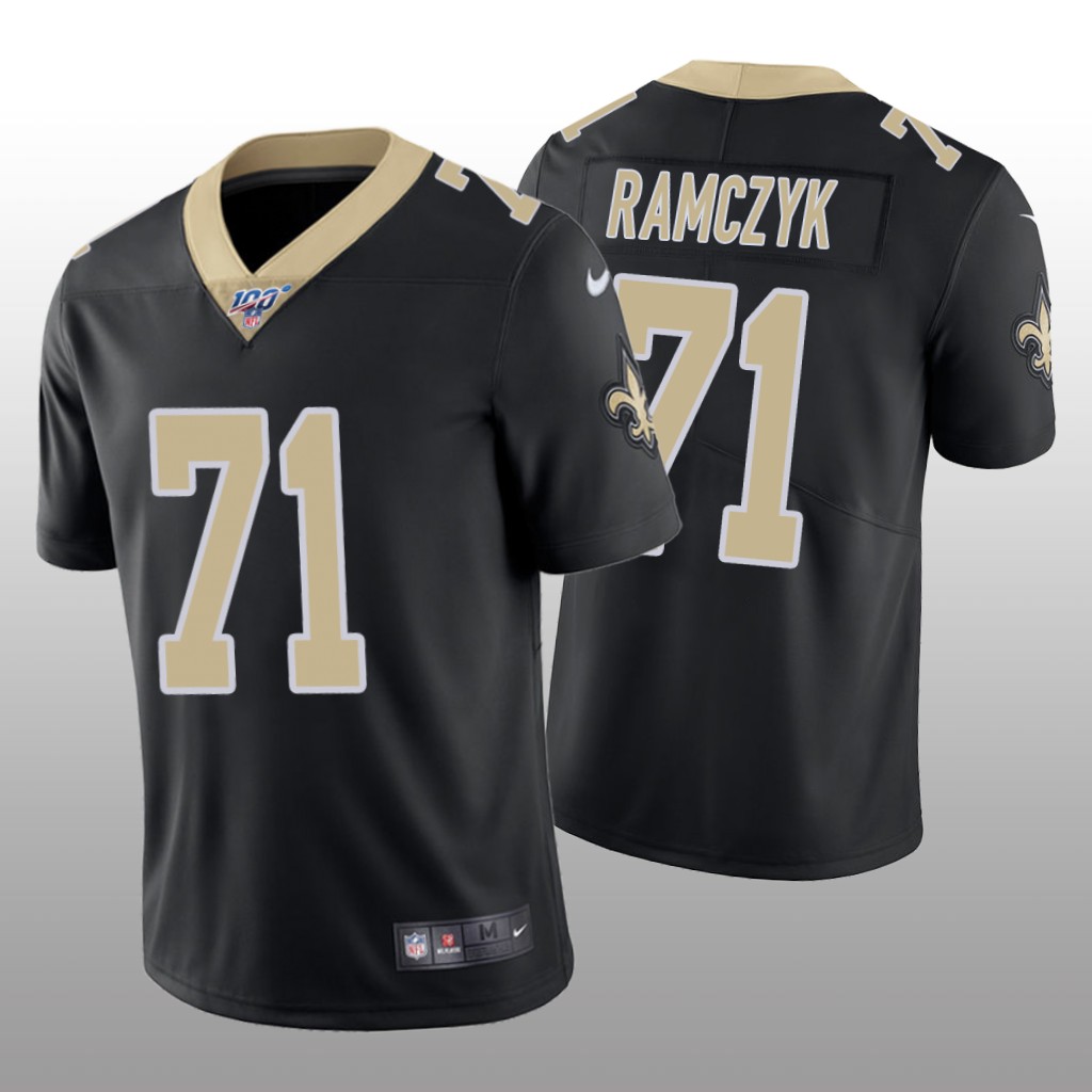 New Orleans Saints Ryan Ramczyk Black Vapor Limited Jersey 100th Season - Men's