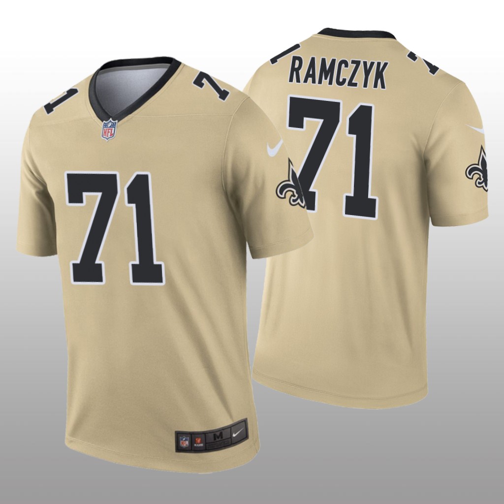 New Orleans Saints Ryan Ramczyk Gold Jersey Inverted Legend - Men's