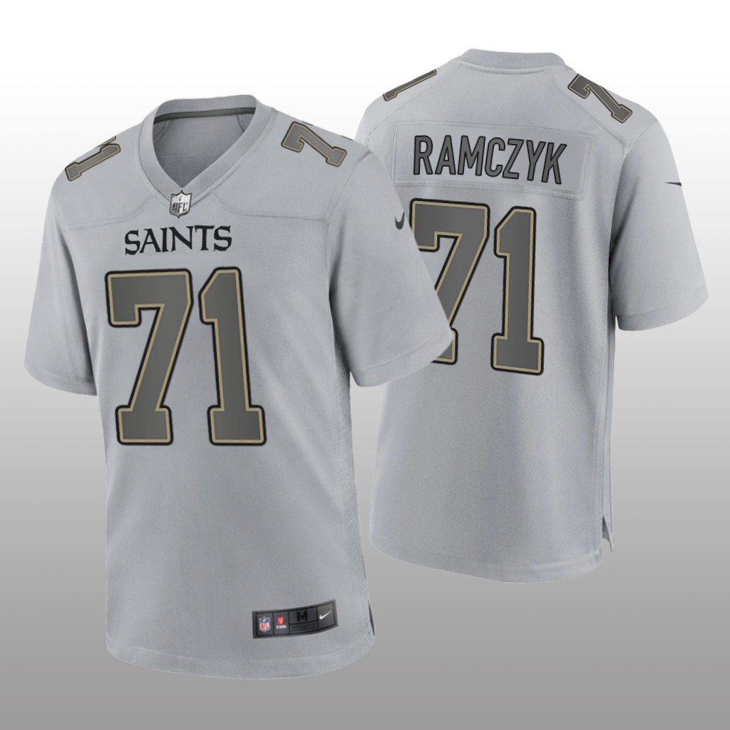 New Orleans Saints Ryan Ramczyk Gray Jersey Atmosphere Fashion Game - Men's
