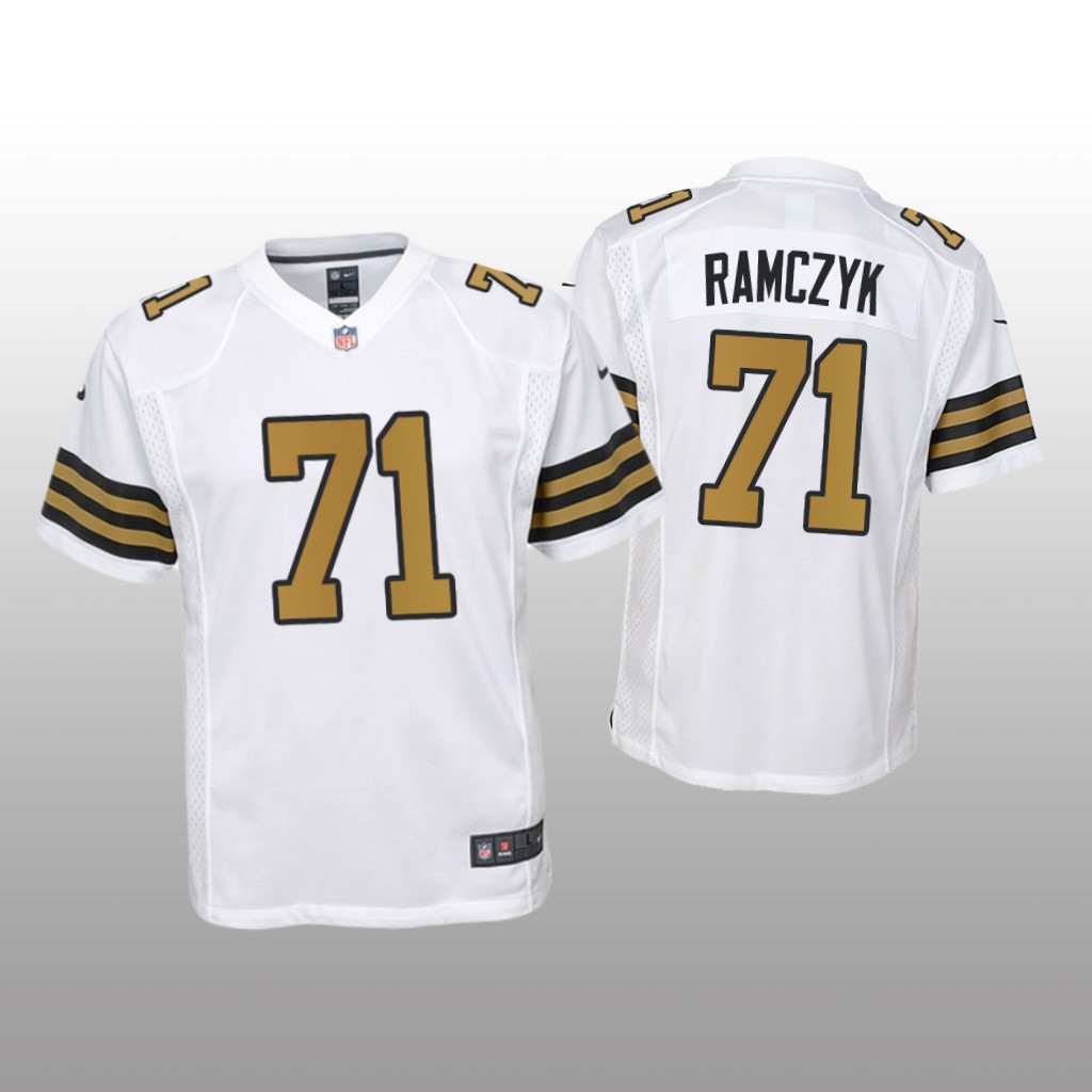 New Orleans Saints Ryan Ramczyk White Jersey Game - Youth