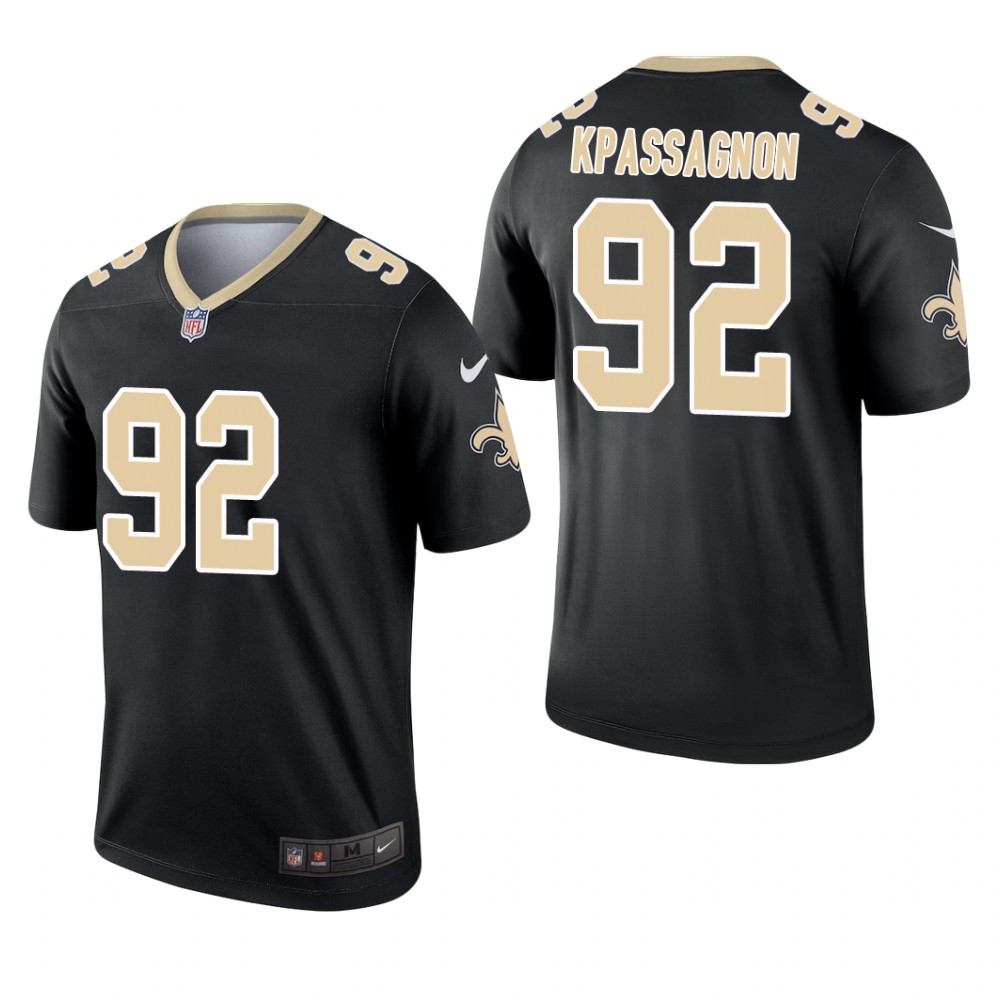 New Orleans Saints Tanoh Kpassagnon Black Jersey Legend - Men's