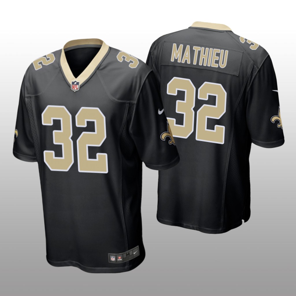 New Orleans Saints Tyrann Mathieu Black Jersey Game - Men's