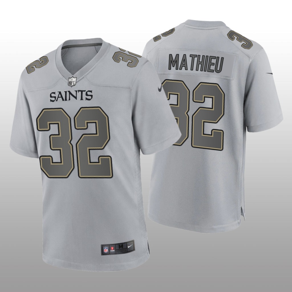 New Orleans Saints Tyrann Mathieu Gray Jersey Atmosphere Fashion Game - Men's