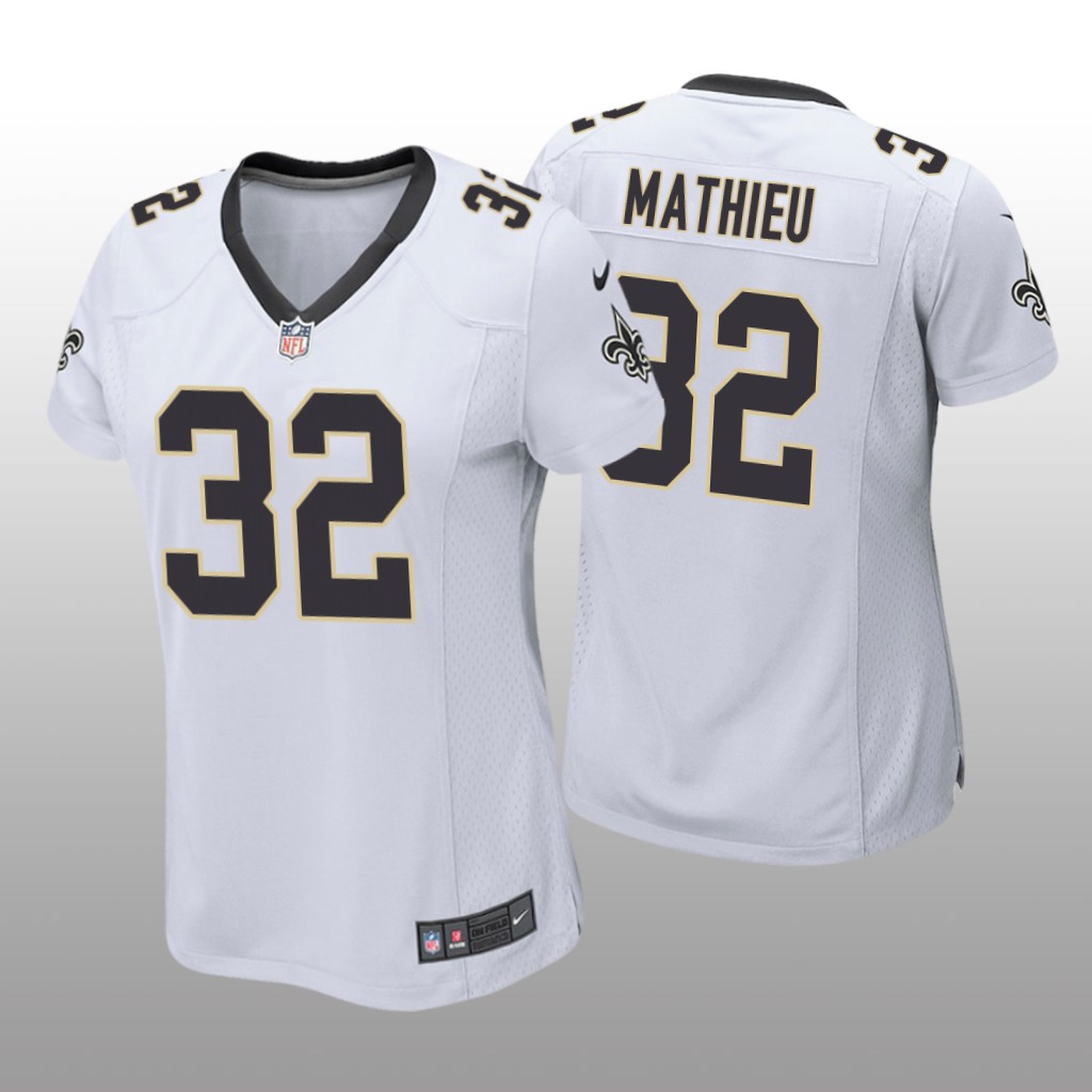 New Orleans Saints Tyrann Mathieu White Jersey Game - Women's