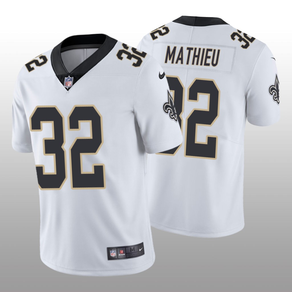 New Orleans Saints Tyrann Mathieu White Jersey Vapor Limited - Men's