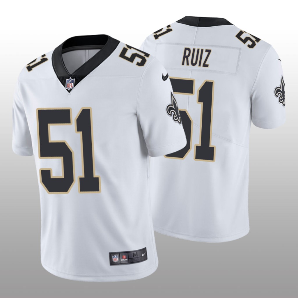 New Orleans Saints White 2020 NFL Draft Vapor Limited Cesar Ruiz Jersey
