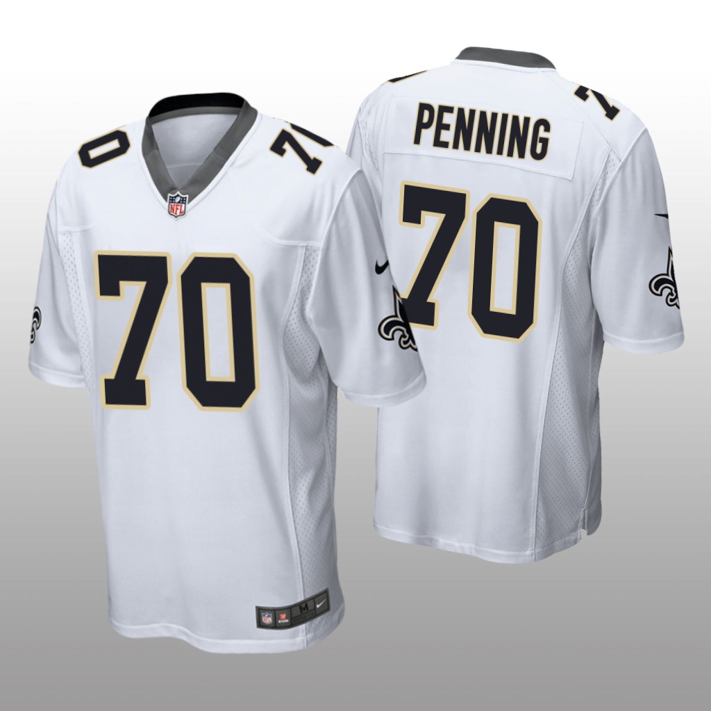 New Orleans Saints White 2022 NFL Draft Trevor Penning Game Jersey
