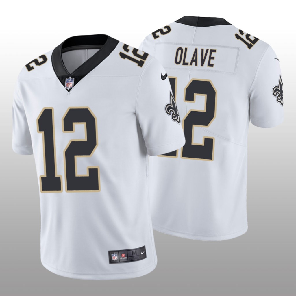 New Orleans Saints White 2022 NFL Draft Vapor Limited Chris Olave Jersey