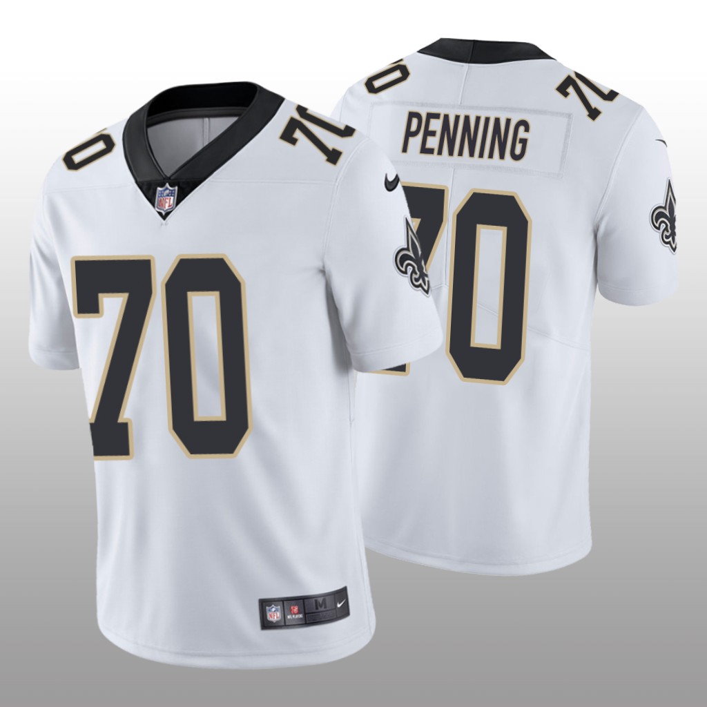 New Orleans Saints White 2022 NFL Draft Vapor Limited Trevor Penning Jersey