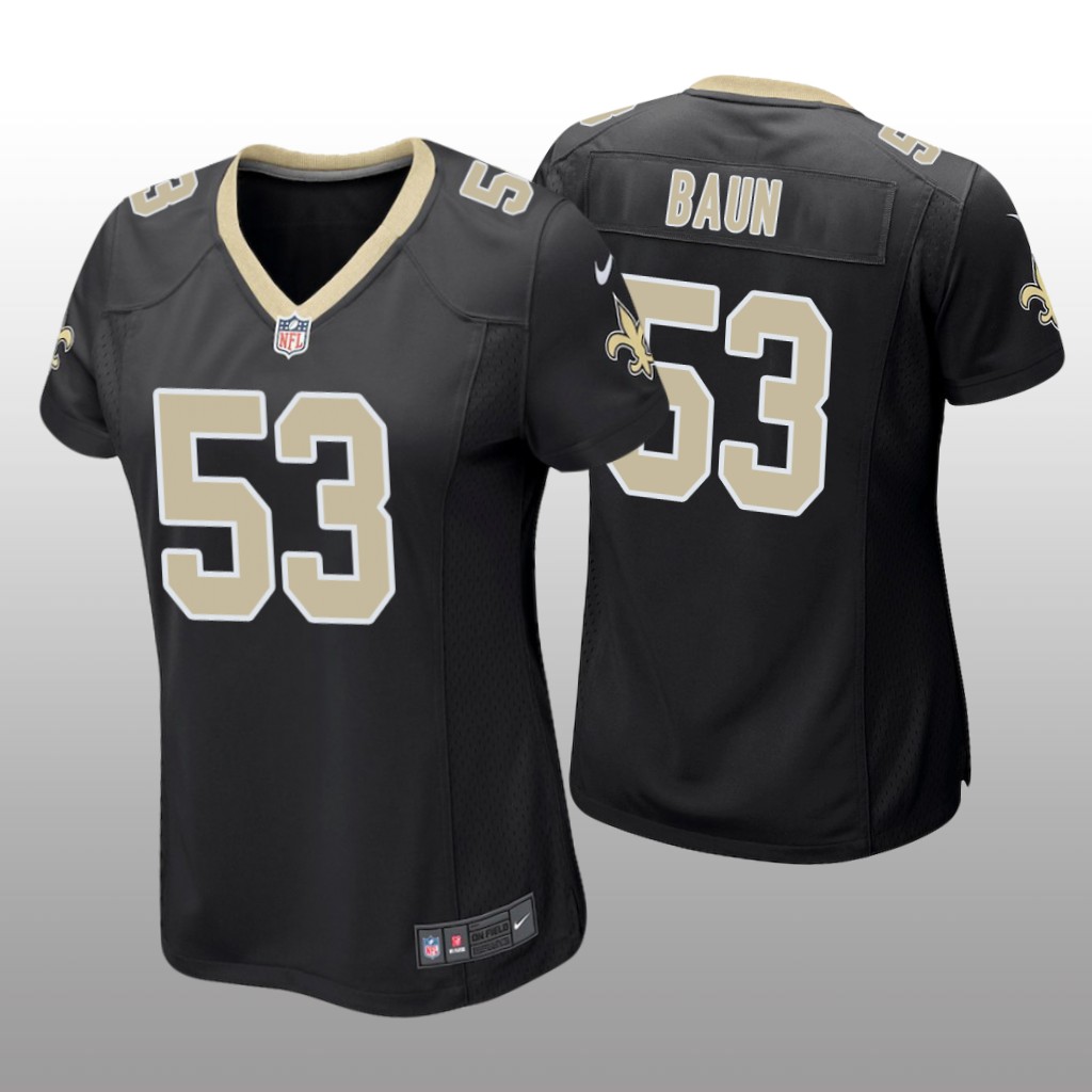 New Orleans Saints Zack Baun Black Jersey Game - Women's