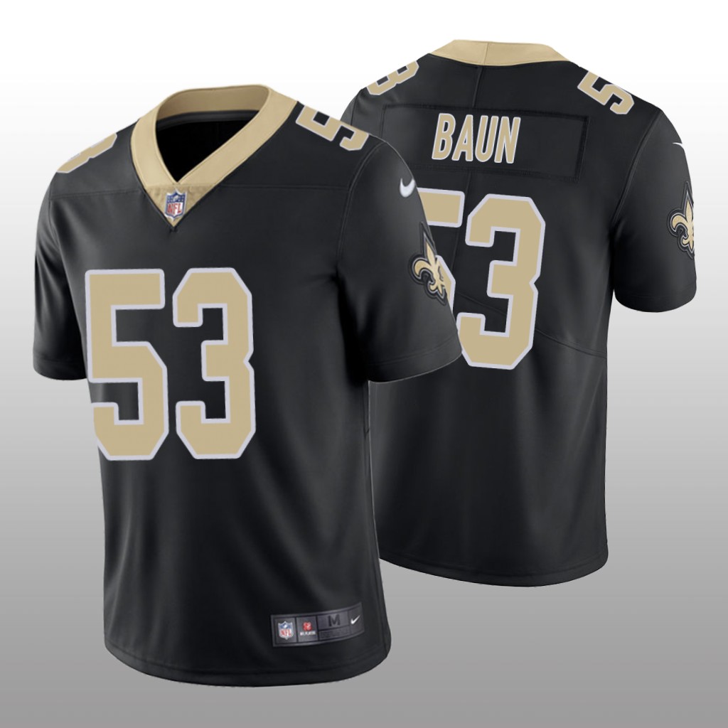 New Orleans Saints Zack Baun Black Jersey Vapor Limited - Men's