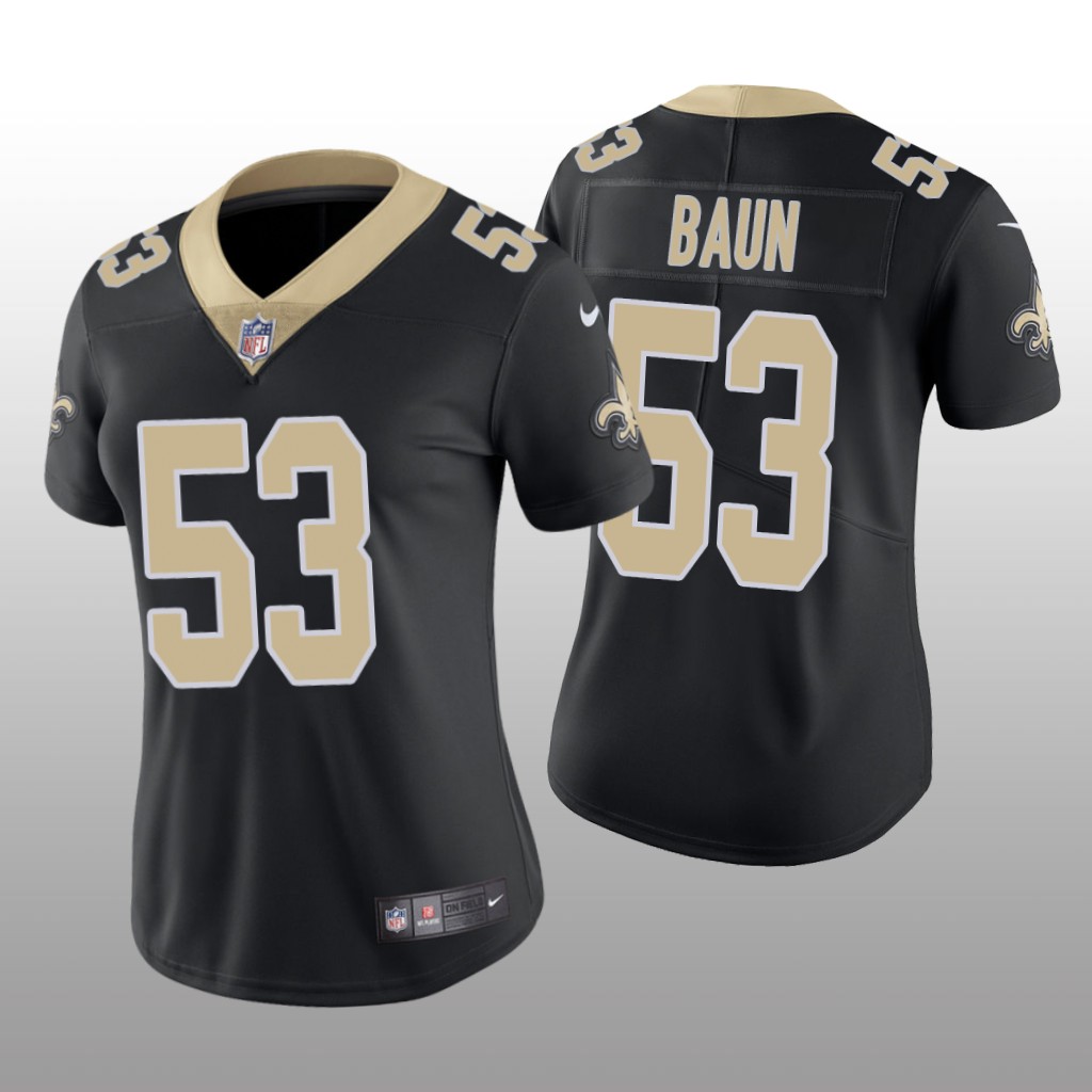 New Orleans Saints Zack Baun Black Jersey Vapor Limited - Women's