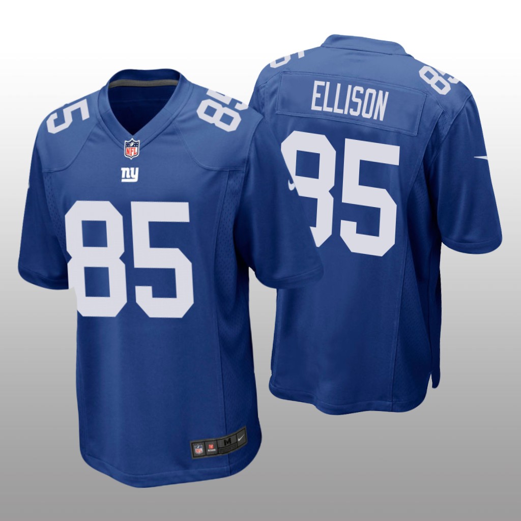 New York Giants #85 Royal Men's Rhett Ellison Game Jersey