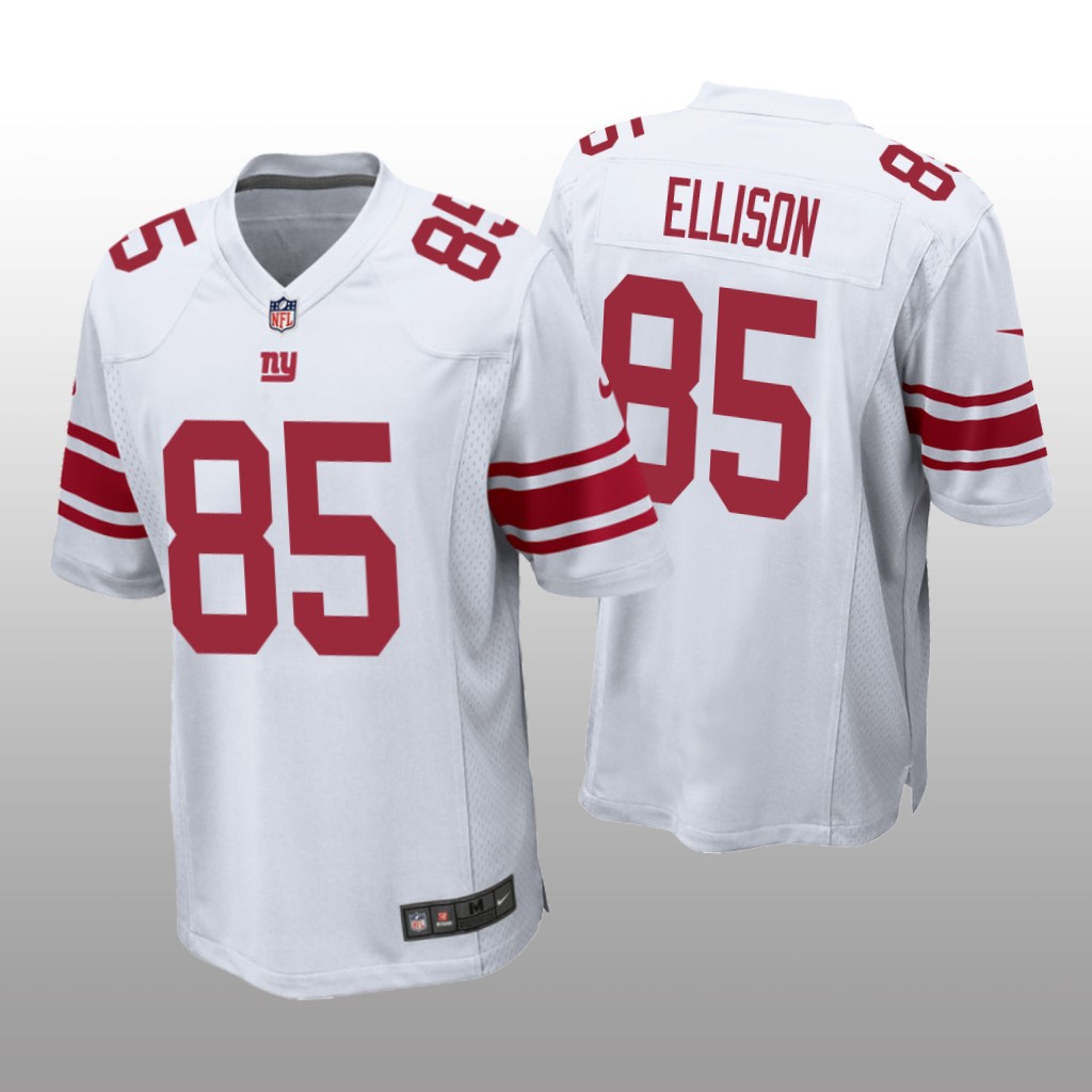 New York Giants #85 White Men's Rhett Ellison Game Jersey