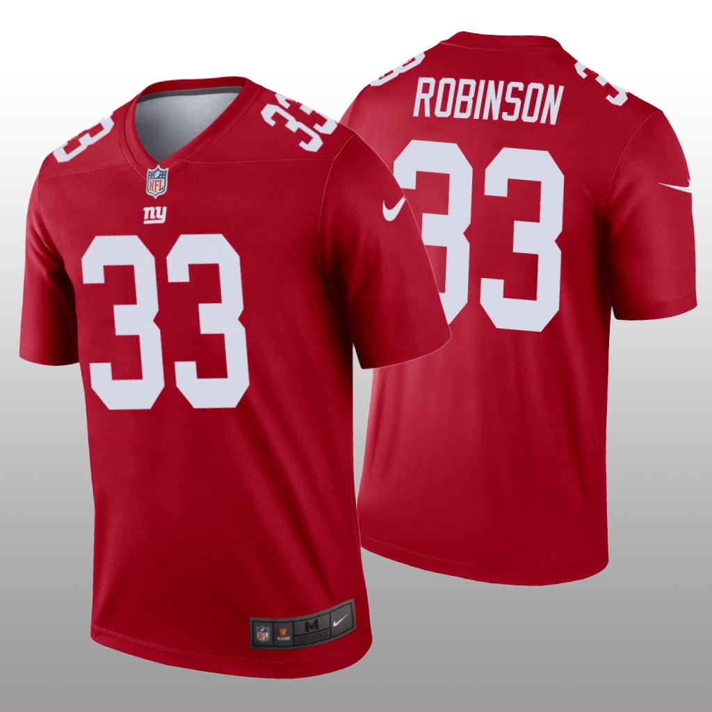 New York Giants Aaron Robinson Red Jersey Inverted Legend - Men's