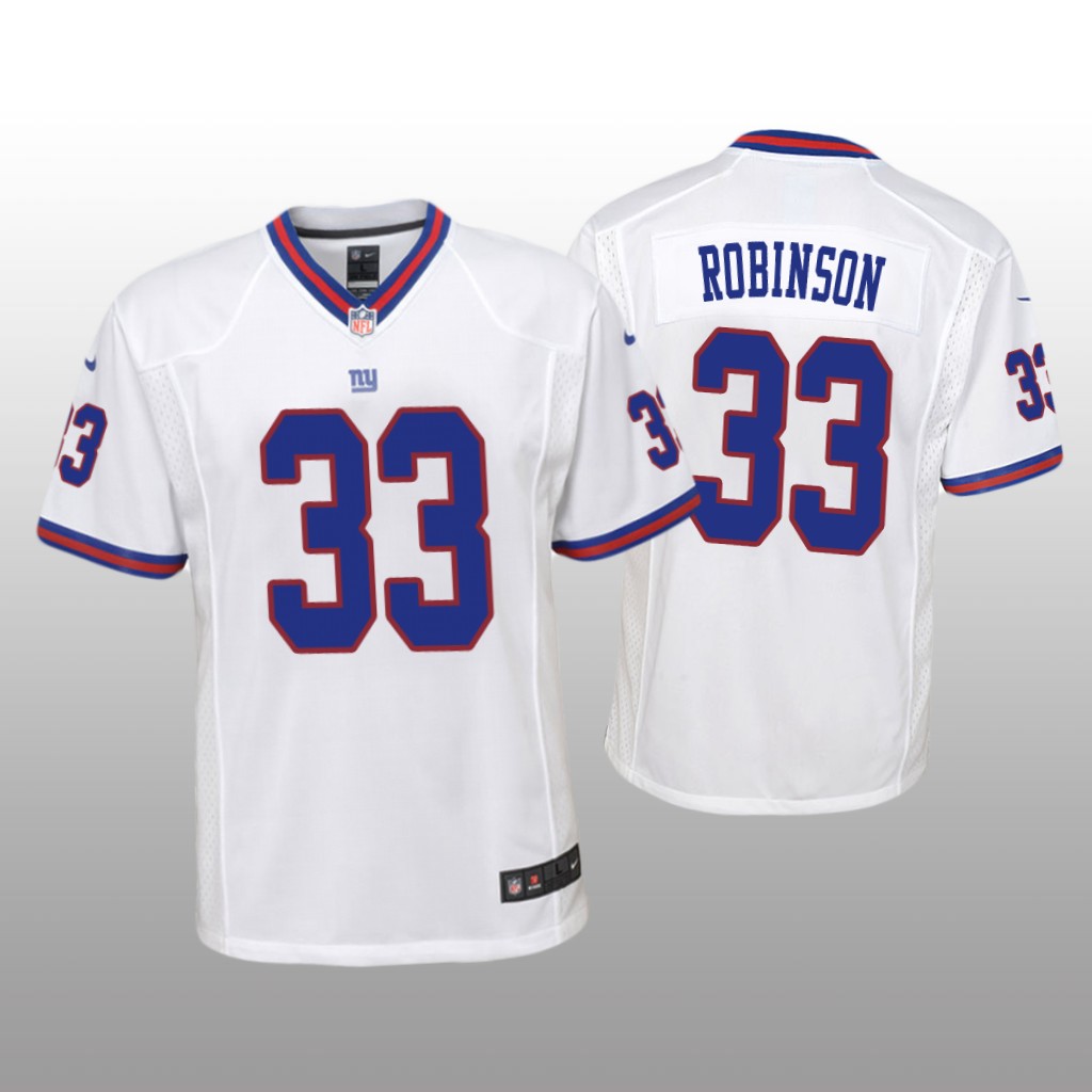New York Giants Aaron Robinson White Jersey Color Rush Game - Youth