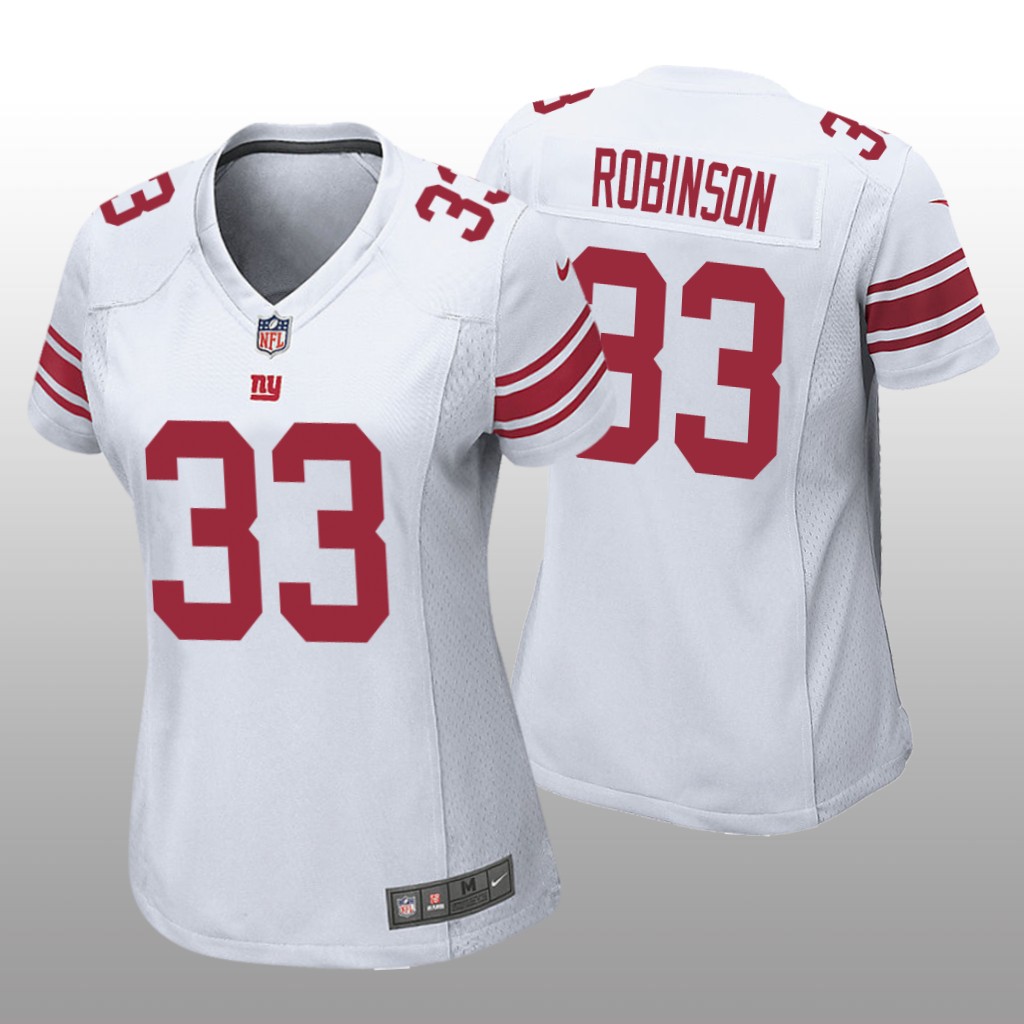 New York Giants Aaron Robinson White Jersey Game - Women's