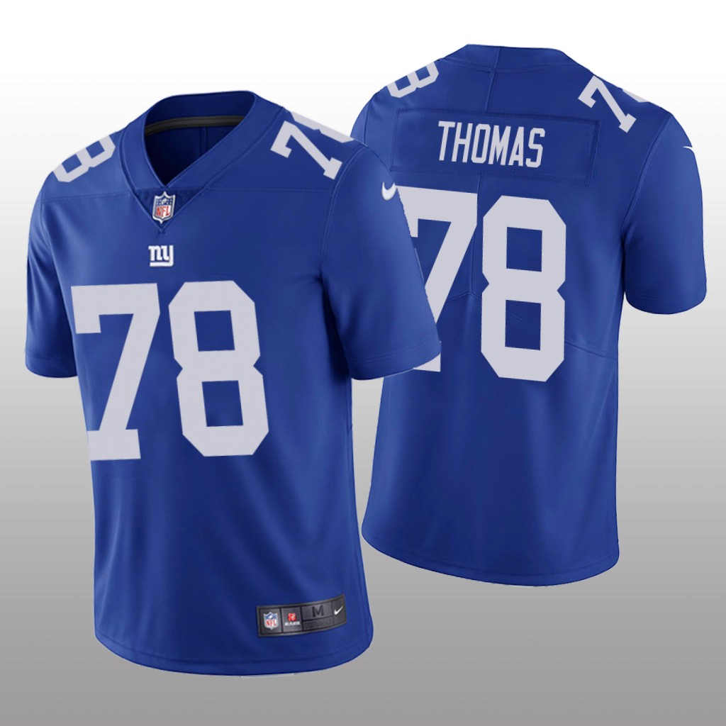 New York Giants Andrew Thomas Blue Jersey Vapor Limited - Men's