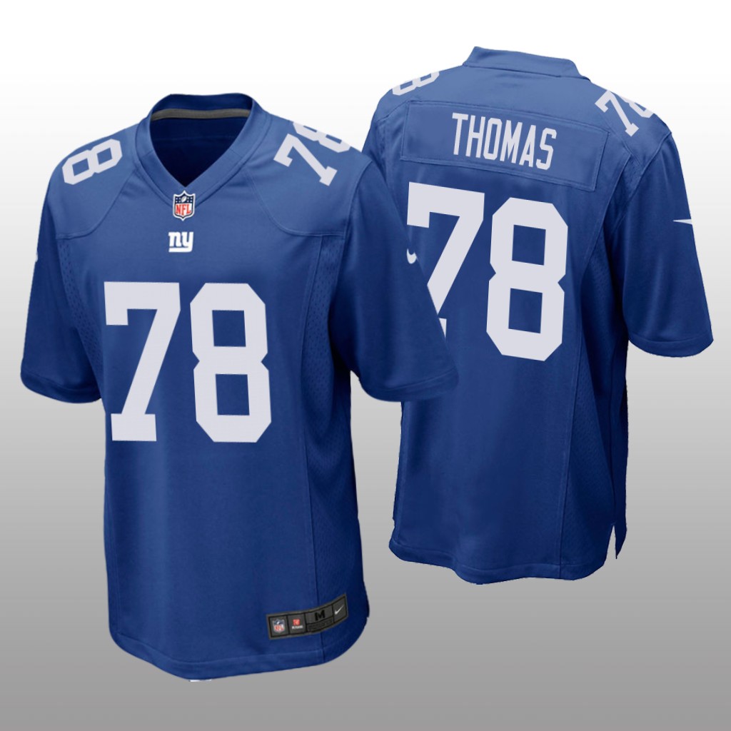 New York Giants Andrew Thomas Royal Jersey Game - Men's