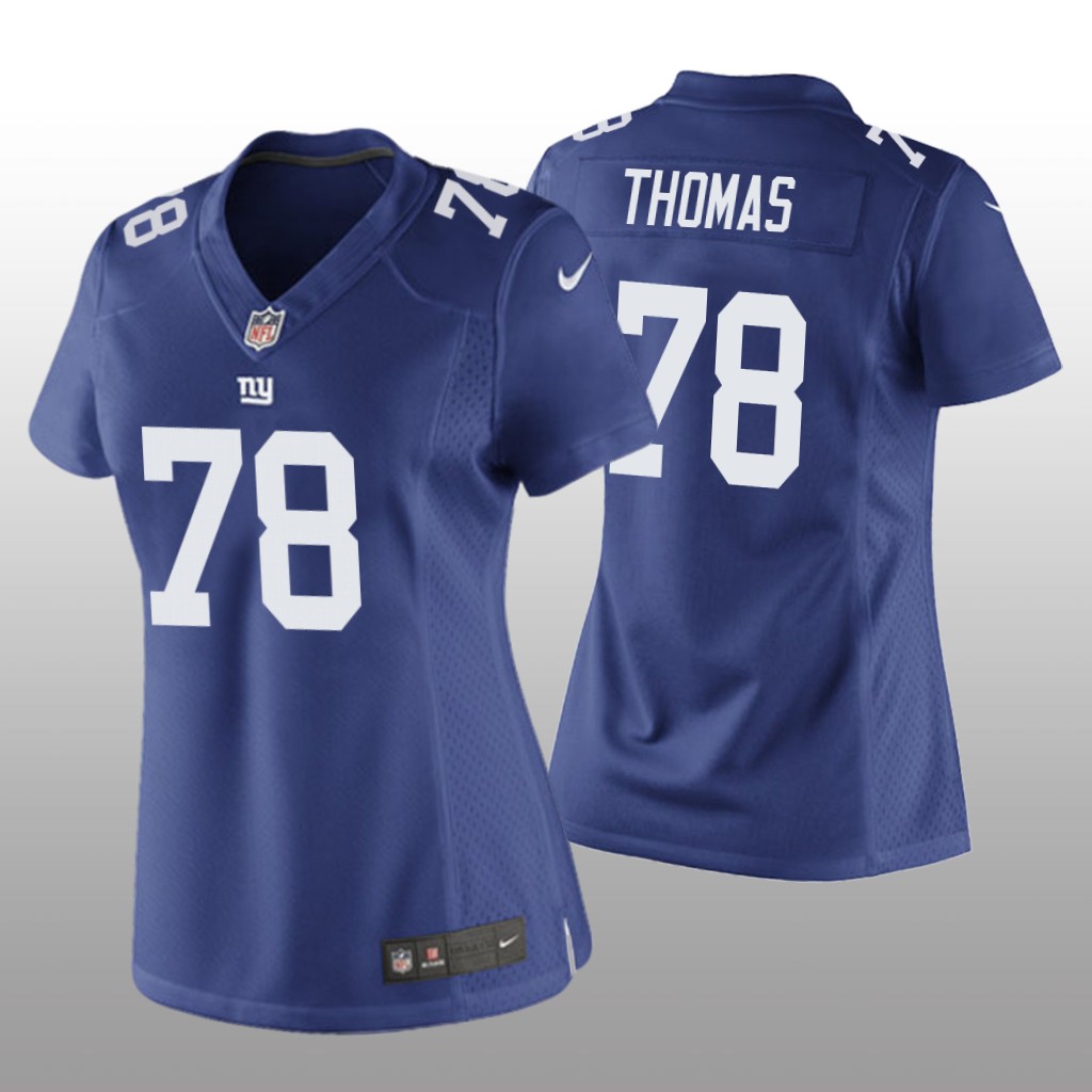 New York Giants Andrew Thomas Royal Jersey Game - Women's