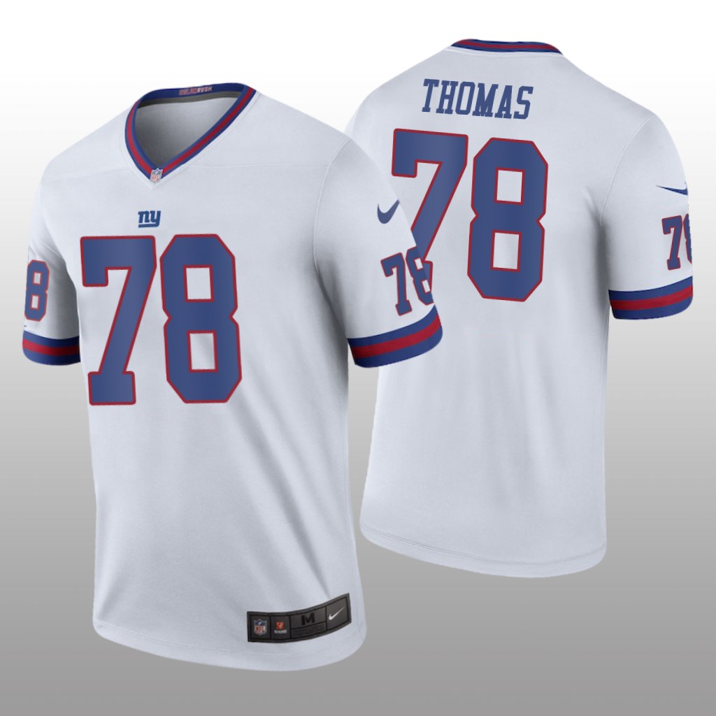 New York Giants Andrew Thomas White Jersey Color Rush Legend - Men's