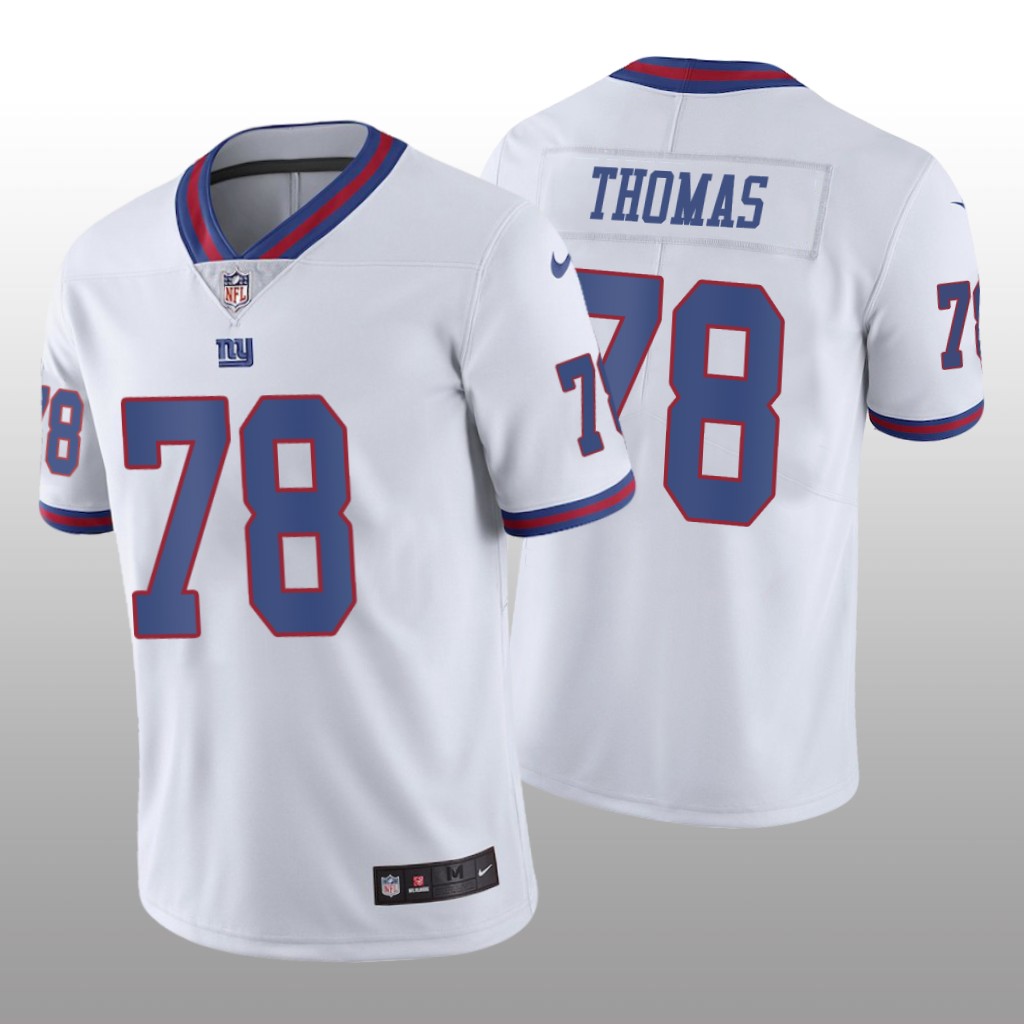New York Giants Andrew Thomas White Jersey Color Rush Limited - Men's