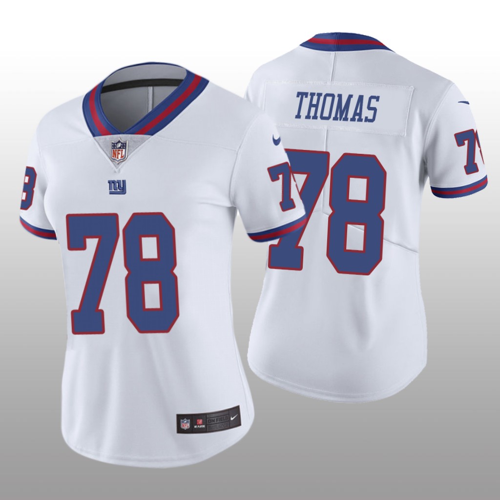 New York Giants Andrew Thomas White Jersey Color Rush Limited - Women's