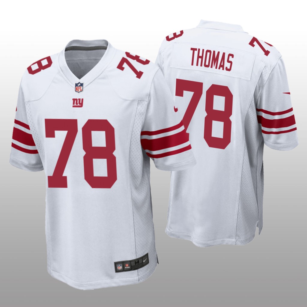 New York Giants Andrew Thomas White Jersey Game - Men's