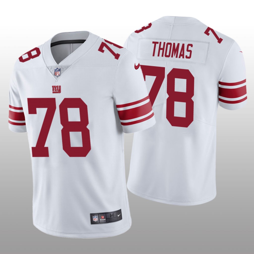 New York Giants Andrew Thomas White Jersey Vapor Limited - Men's
