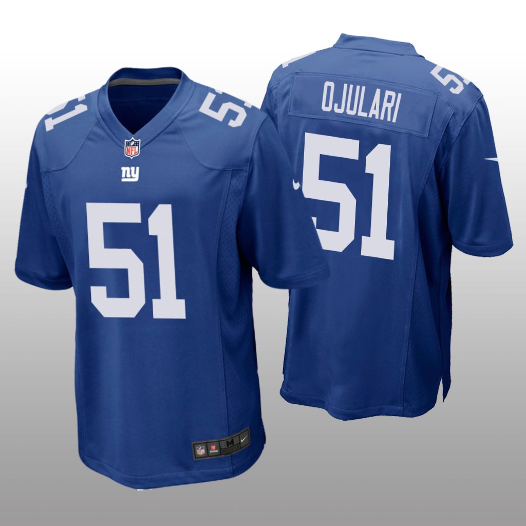 New York Giants Azeez Ojulari Royal Jersey Game - Men's