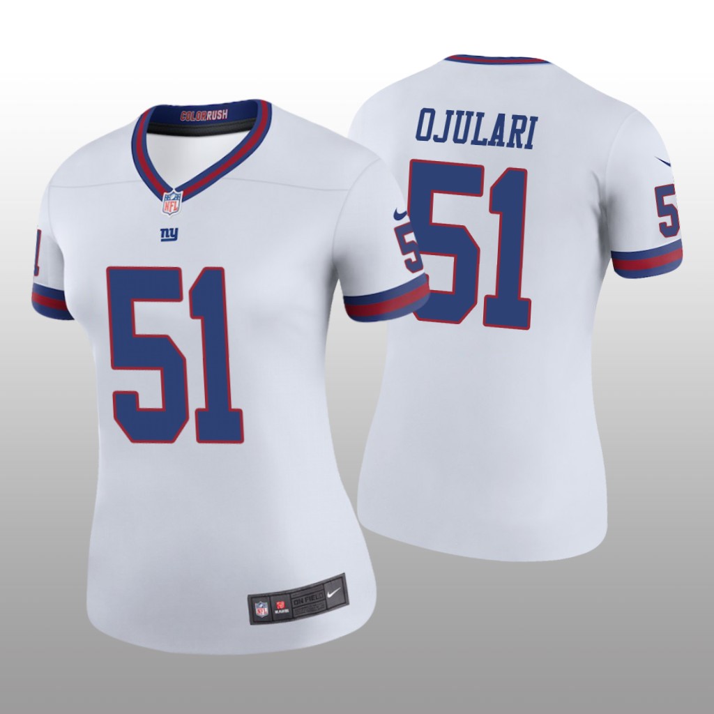 New York Giants Azeez Ojulari White Jersey Color Rush Legend - Women's