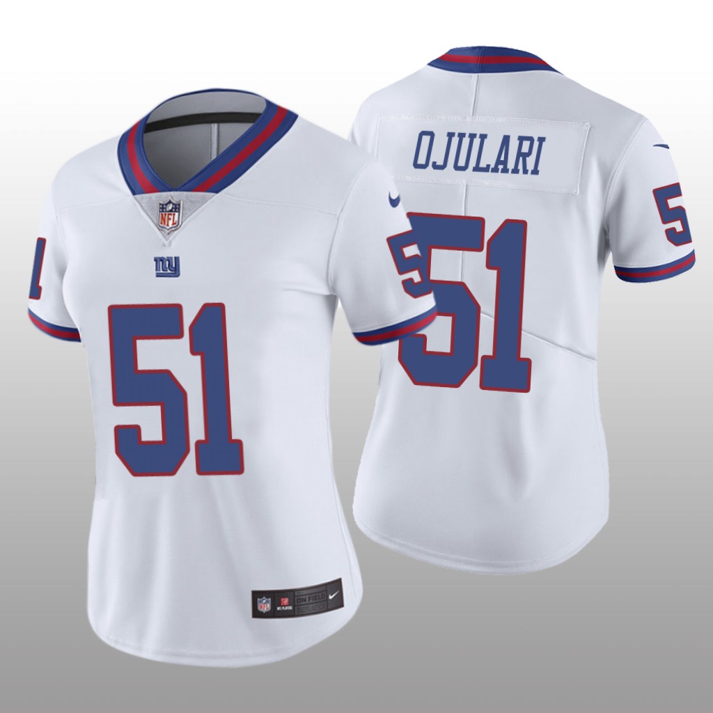 New York Giants Azeez Ojulari White Jersey Color Rush Limited - Women's