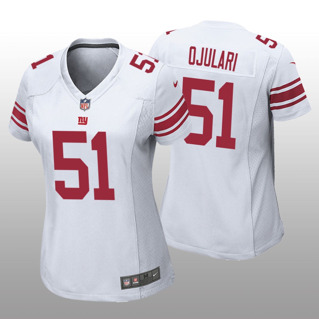 New York Giants Azeez Ojulari White Jersey Game - Women's