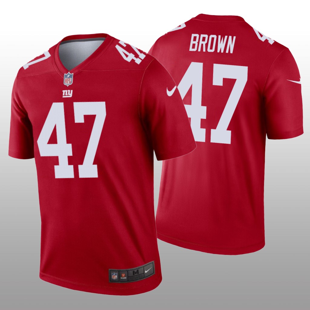 New York Giants Cameron Brown Red Jersey Inverted Legend - Men's