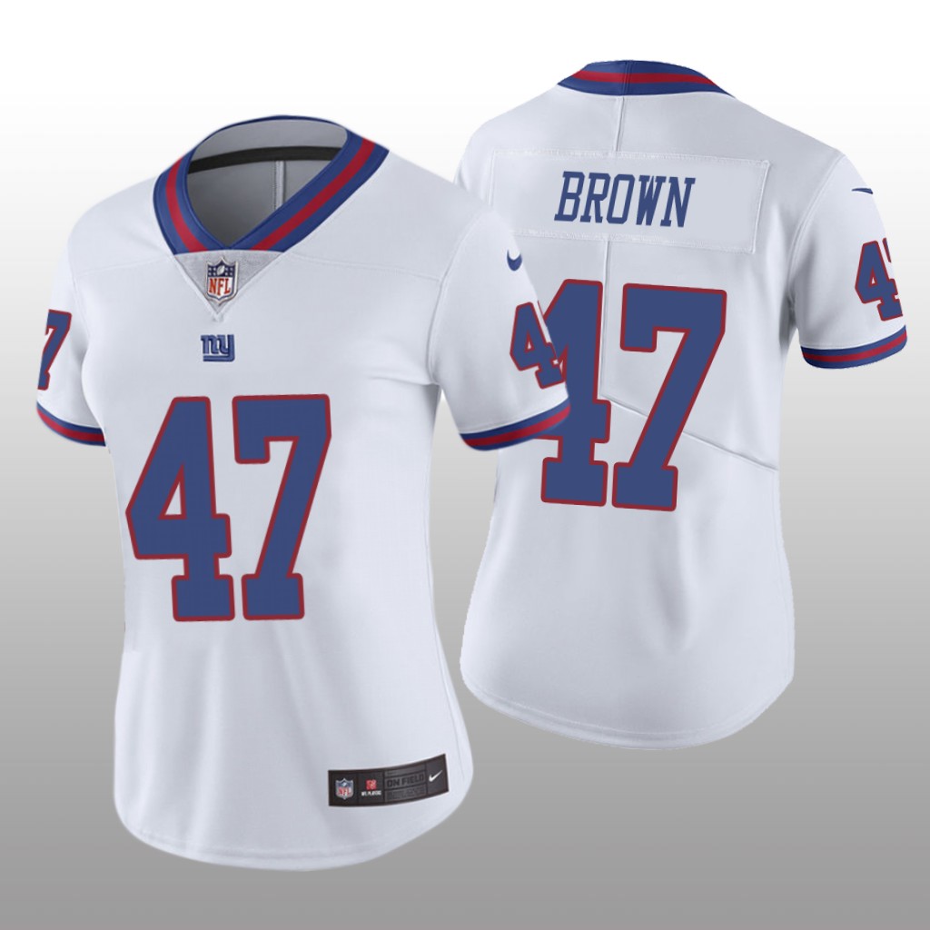 New York Giants Cameron Brown White Jersey Color Rush Limited - Women's