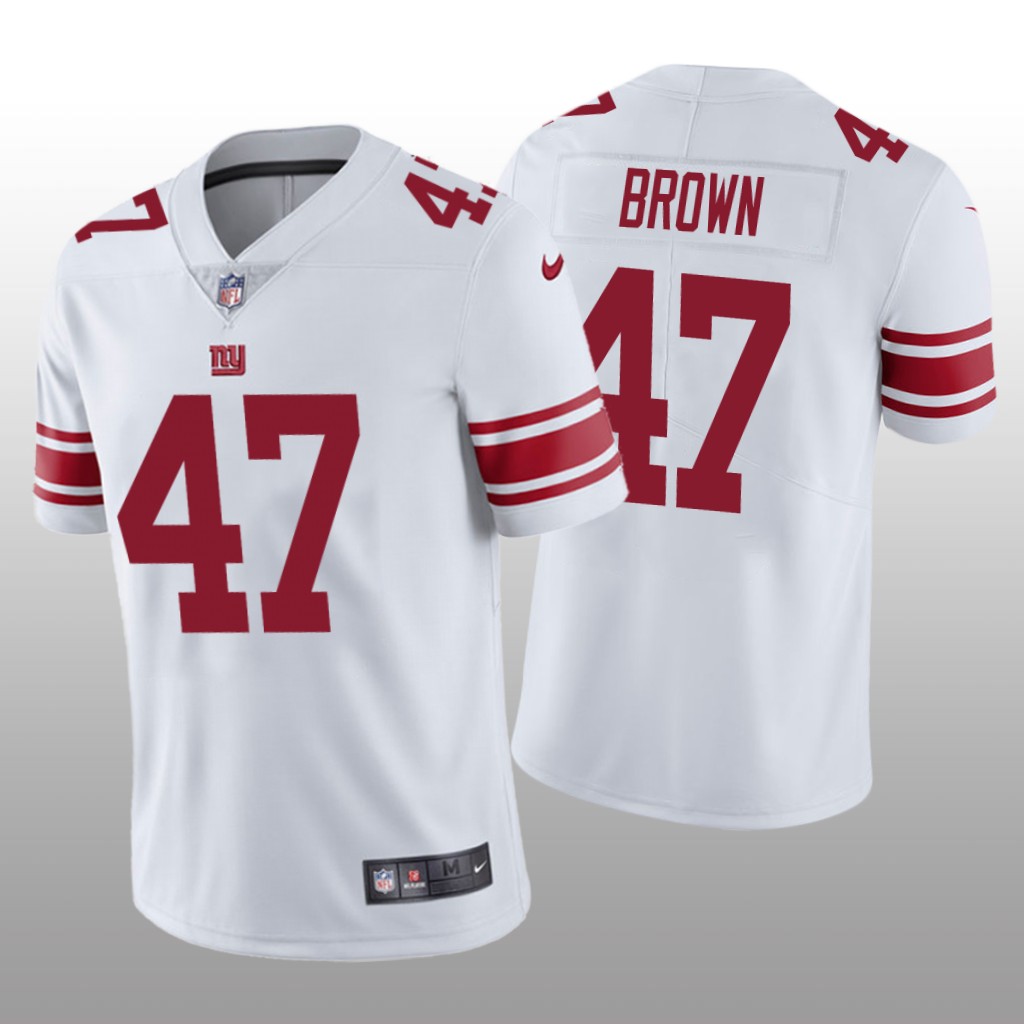 New York Giants Cameron Brown White Jersey Vapor Limited - Men's