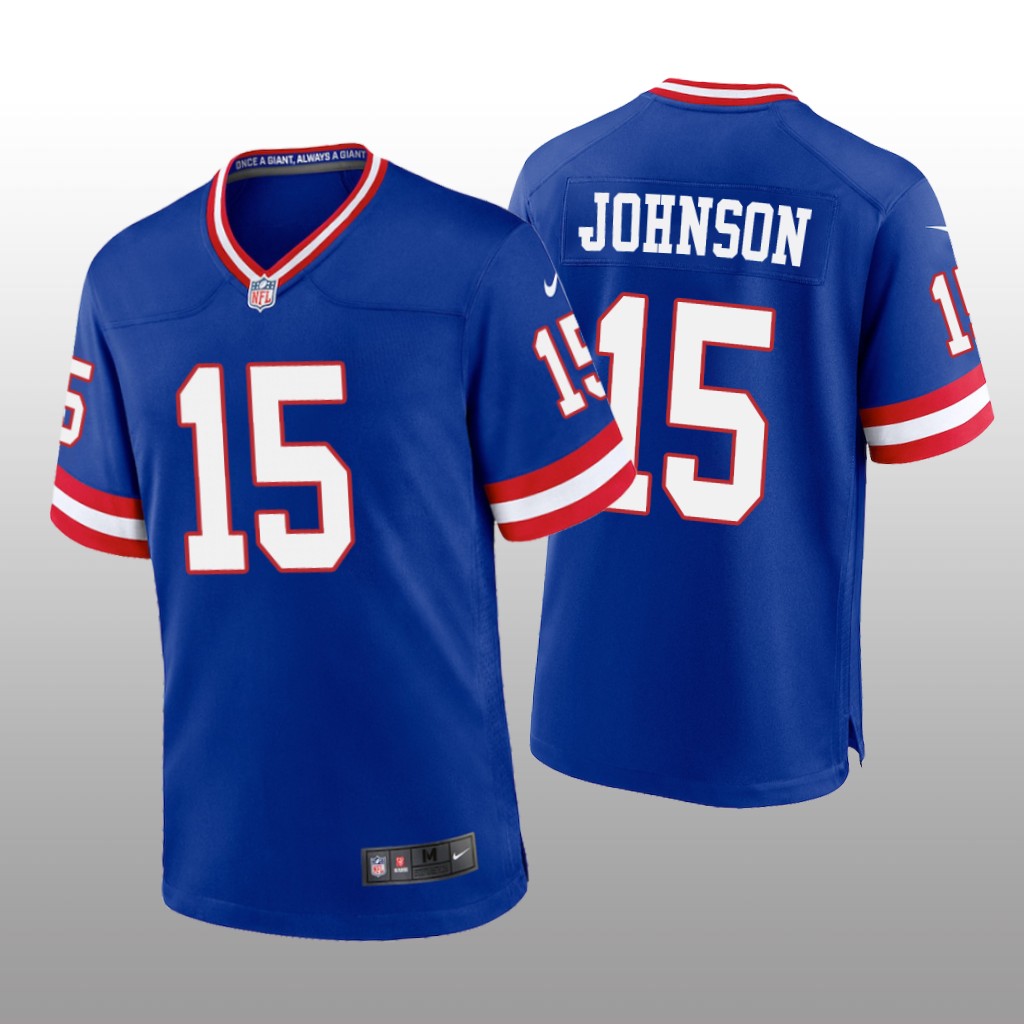 New York Giants Collin Johnson Royal Jersey Classic Game - Men's