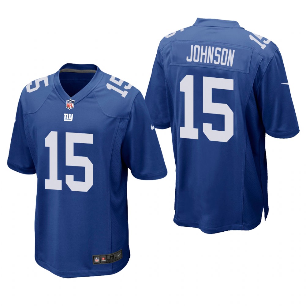 New York Giants Collin Johnson Royal Jersey Game - Men's