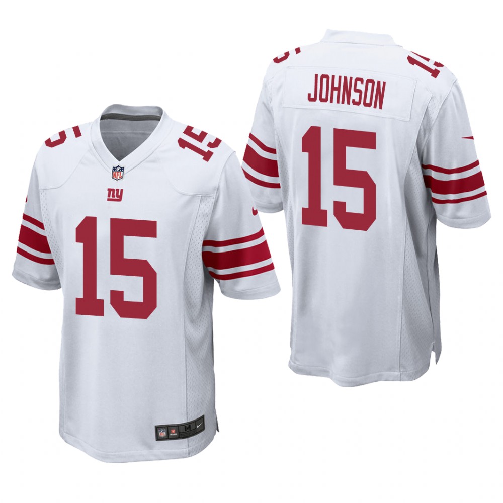 New York Giants Collin Johnson White Jersey Game - Men's