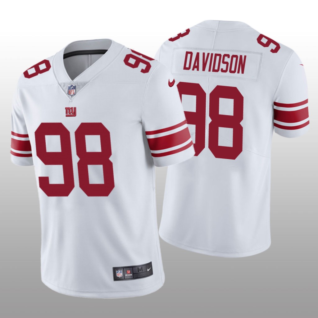 New York Giants D.J. Davidson White Jersey Vapor Limited - Men's