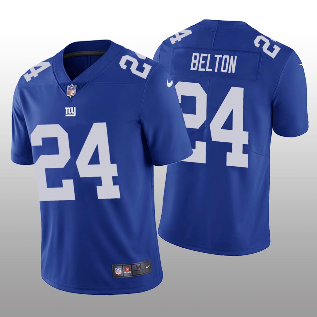 New York Giants Dane Belton Blue Jersey Vapor Limited - Men's